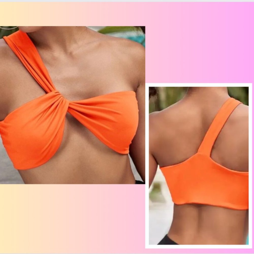 SheIn one shoulder super crop top